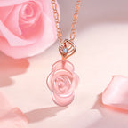 Natural Rose Quartz Necklace, Earrings & Ring Jewelry Set - guards sweet relationships