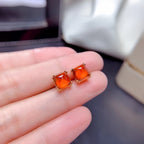 Natural Garnet Necklace Earrings Ring Jewelry Set - Awaken Inner Vitality