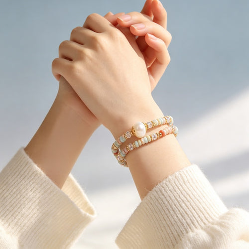 Bracelet de cinabre naturel Renouveau Lotus Rouge