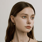 Golden Gourd Tiger Eye Stud Earrings — Fortune Blessing Jewelry