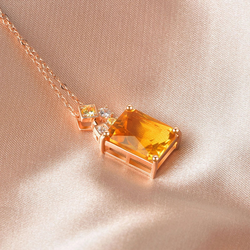 Collier en cristal naturel Abondance ensoleillée