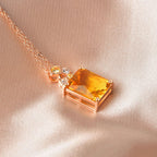 Collier en cristal naturel Abondance ensoleillée