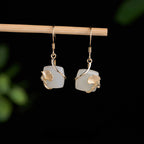 Boucles d'oreilles en jade Hetian Novum