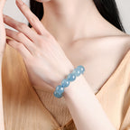 Bracelet en aigue-marine Porte-Bonheur - Sérénité Océane