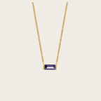 Birthstone Necklace for Women, Minimalist High-end Clavicle Chain