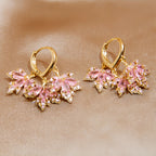 Rose Quartz Necklace Earrings Ring Jewelry Set - Embrace Self‑Love Energy