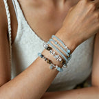 Natural Aquamarine Agarwood Bracelet – Calm Mind, Speak Truth, Attract Good Fortune