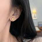 Boucles d'oreilles citrine taille « feu d'artifice » – Attirent richesse et carrière, énergie super étincelante