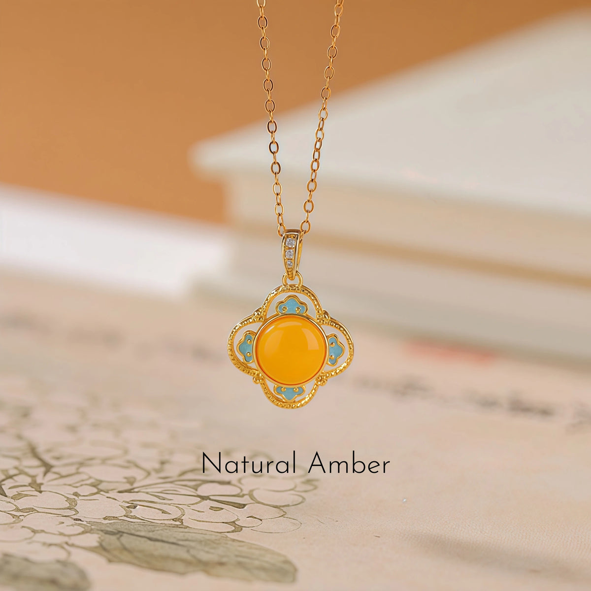 Ancient Oriental Hetian Jade Pendant Necklace - Luck & Perfection