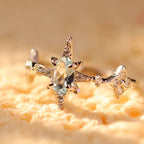 Bague Polaris Aqua Star – Bijou en cristal porte-bonheur