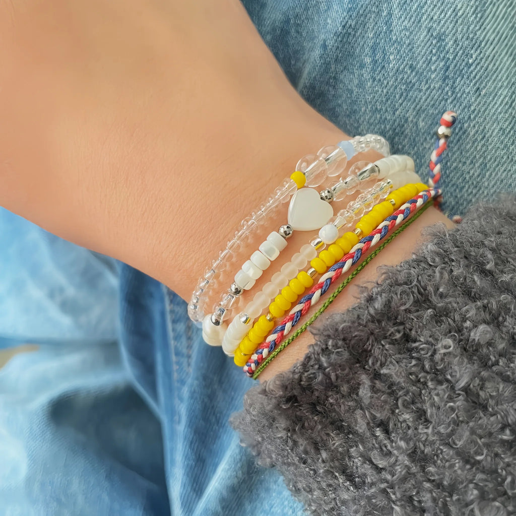 Pearl & Mother‑of‑Pearl Stackable Bracelet - Gentle Luster & Soothe Your Spirit