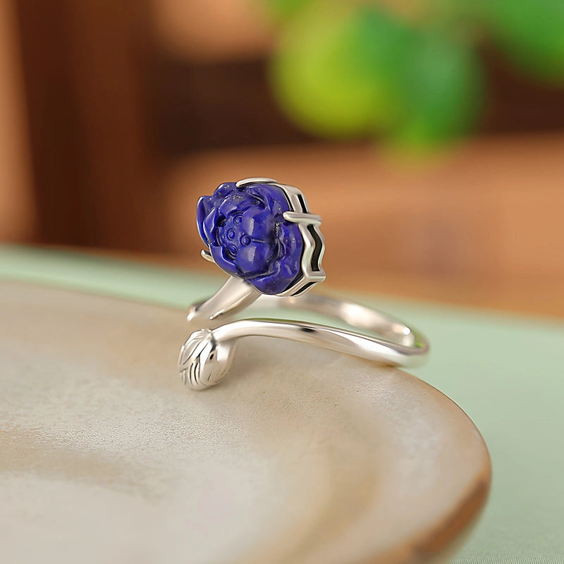 Bague Lotus - S'élever au-dessus de la négativité
