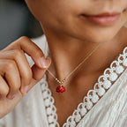 Collier Lotus Rouge