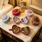 Cake‑Style Heart/Oval Jewelry Box