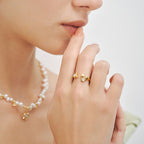 Bague Perle Polaris – Guidée par l'étoile, Bénie par la lumière