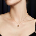 Collier œil de tigre naturel en argent 925, rétro, léger, luxe, pendentif de niche, chaîne de clavicule pour femme, cadeau d'anniversaire
