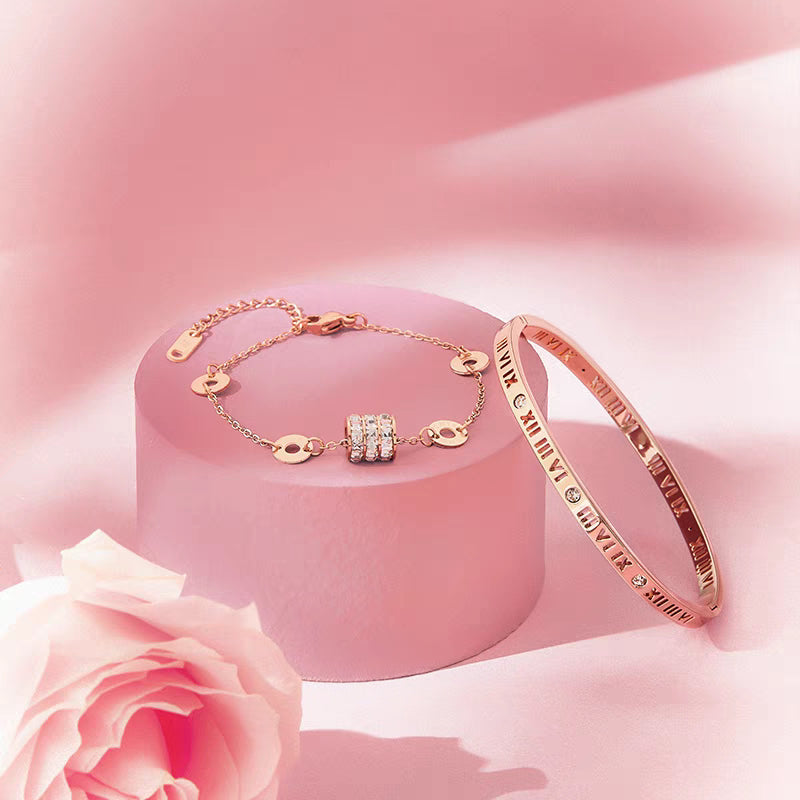 Roman Numerals Slim Waist Bracelet, Exclusive Ggentleness and Elegance for Yourself