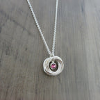 60th Birthday Gifts for Women, Silver Birthstone Necklace, 60th Birthday Gift, Birthstone Jewelry