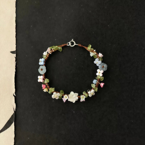 Handmade Lotus Flower S925 Bracelet - Wash Away All Worries