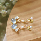 Rabbit‑Shaped Aquamarine Necklace & Earring Set - To My Dearest Sweet One