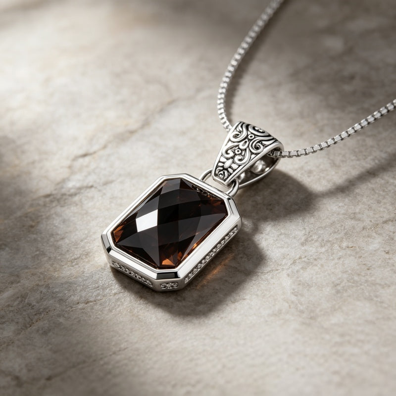 Collier en cristal naturel Ange Gardien