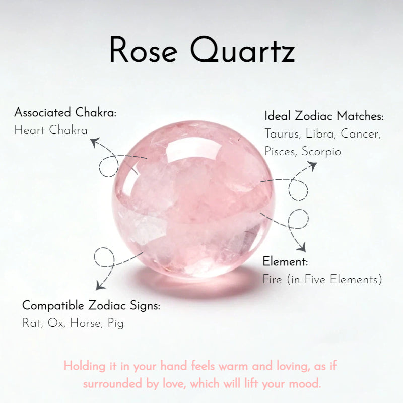 Clear Quartz Sakura Rose Quartz Bracelet – Purify, Attract Romance, Boost Relationships