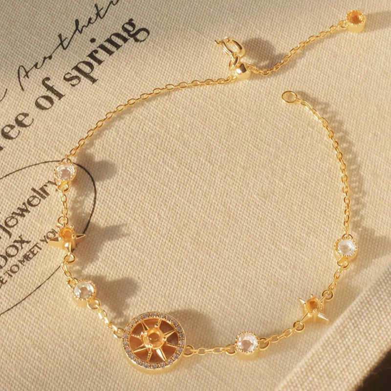 Starlight Compass Citrine Bracelet - Positive Energy & Direction