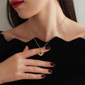 Natural Tiger Eye Stone Necklace - Petal Goddess Gift for Bestie