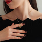 Collier en pierre naturelle Œil de Tigre — Cadeau Déesse Pétale pour Meilleure Amie