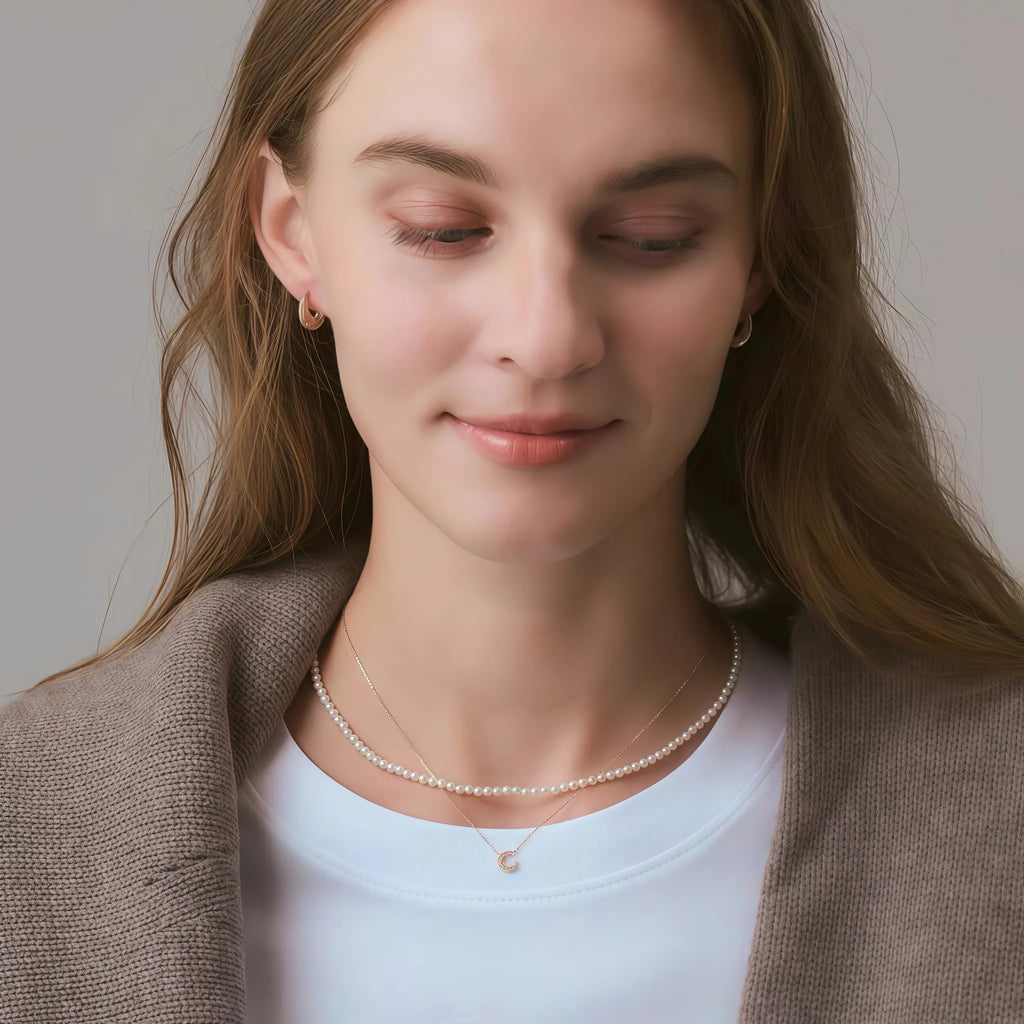 Collier Sakura en jade Hetian