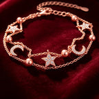 Bracelet Lune et Étoile Pacte d'Amour