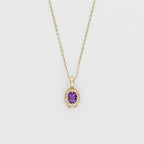 12 Birthstone Openwork Zodiac Necklace, 925 Sterling Silver Versatile Clavicle Necklace