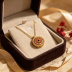 Collier Lotus Boussole Huit Trésors Orientale – Amulette de Protection Spirituelle