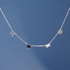 Customizable Letter/Zodiac/Zircon/Enamel Heart Pendant Necklace