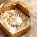 Bracelet citrine et pierre de lune Lucky Star