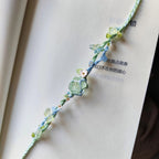 Natural Green Fluorite Hand Braided Bracelet - Clarity & Renewal Energy
