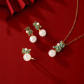 Collier Sakura en jade Hetian
