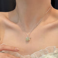 Hetian Jade Bow Necklace – Gentle Virtue, Wealth Protection