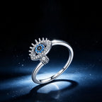 Silver/Golden Evil Eye Ring – Spiritual Shield for Daily Energy