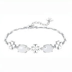Vintage White Chalcedony 3‑Piece Jewelry Set - Wisdom