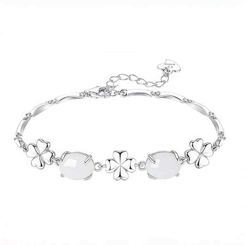 Vintage White Chalcedony 3‑Piece Jewelry Set - Wisdom