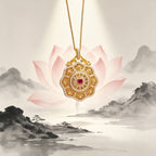 Collier Lotus Cœur pour Bénédictions