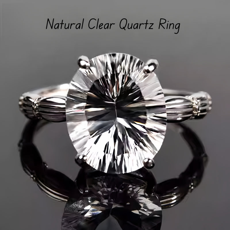 Eternal Spark Natural Clear Crystal Ring