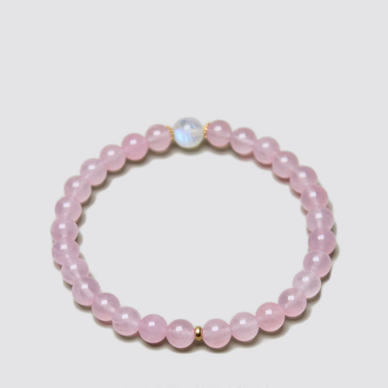 Bracelet en cristal naturel Amour Rose