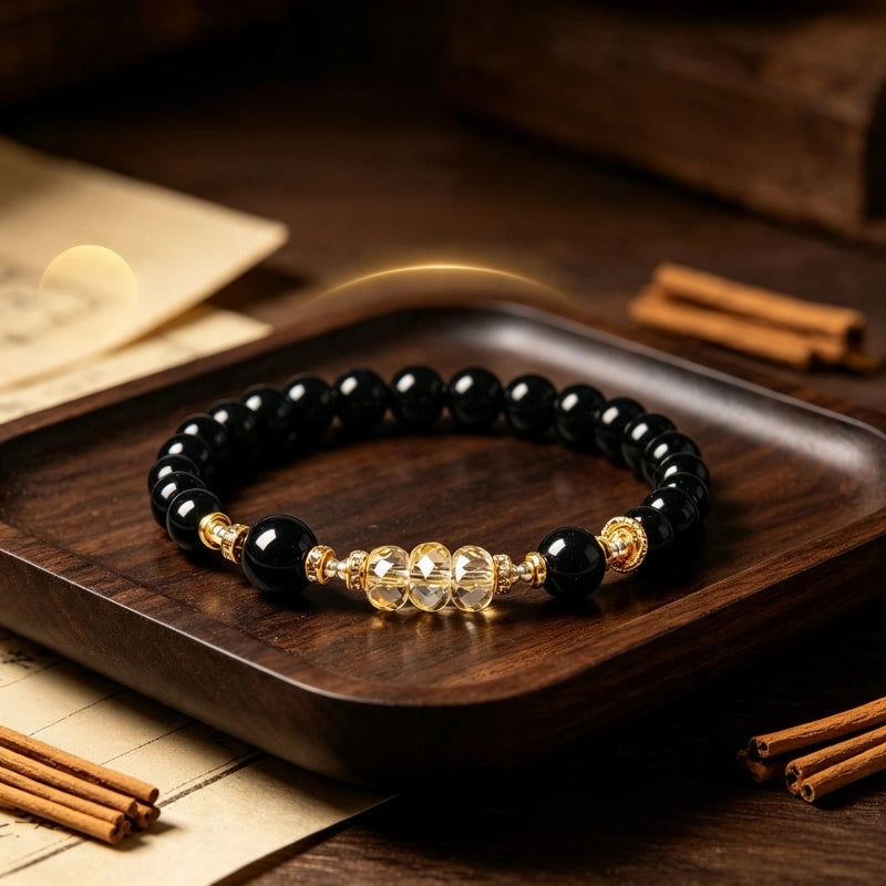 Natural Obsidian Bracelet — Protect Your Fortune