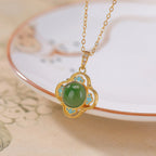 Ancient Oriental Hetian Jade Pendant Necklace - Luck & Perfection