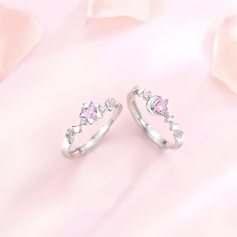 Wishing Star & Moon Ring – Carry a Piece of Night's Blessing