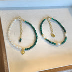 Collier en cristal naturel couronne vintage