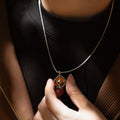Natural Tiger Eye Stone Necklace — Men's Light Luxury Minimalist Long Style