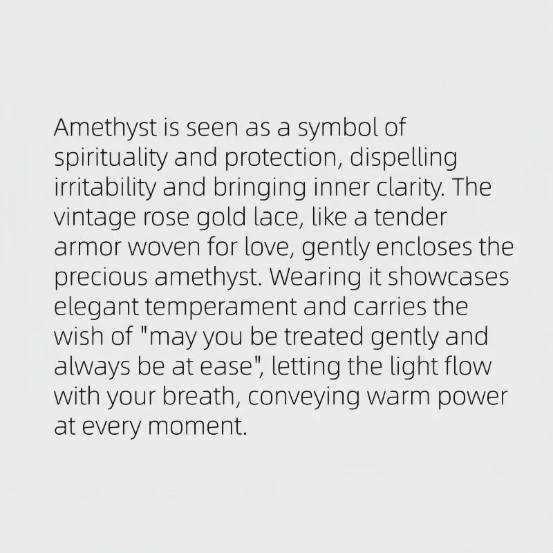 Antique Bloom Natural Amethyst Necklace